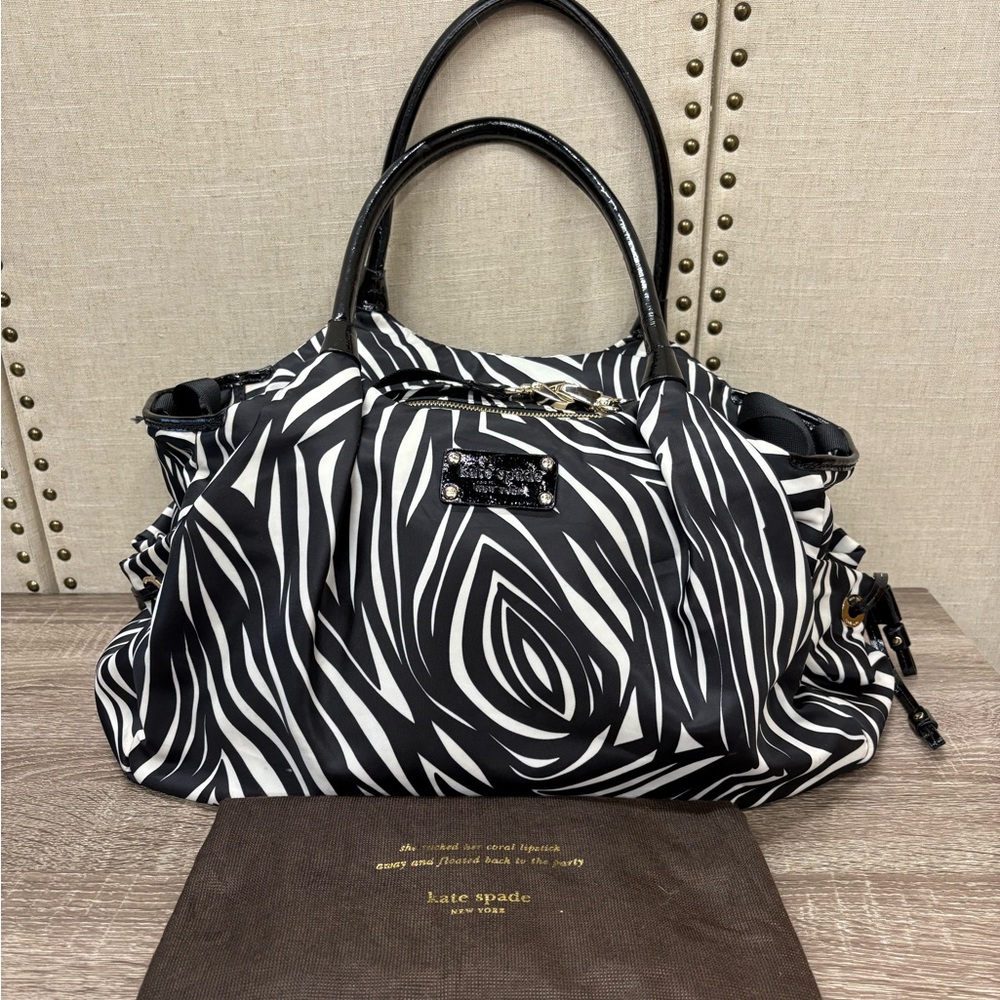Kate Spade Nylon Zebra bag